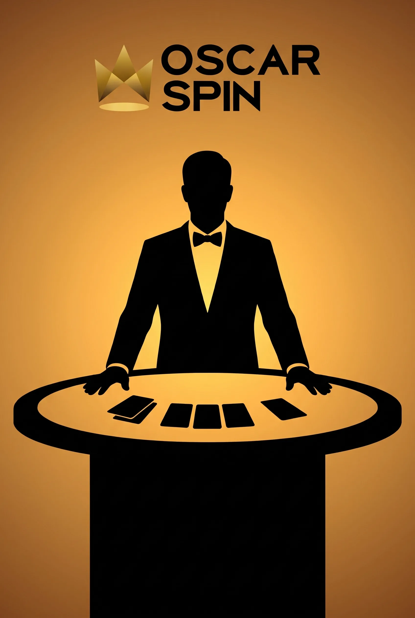 Live-Casino-Illustration mit einem Dealer am Spieltisch