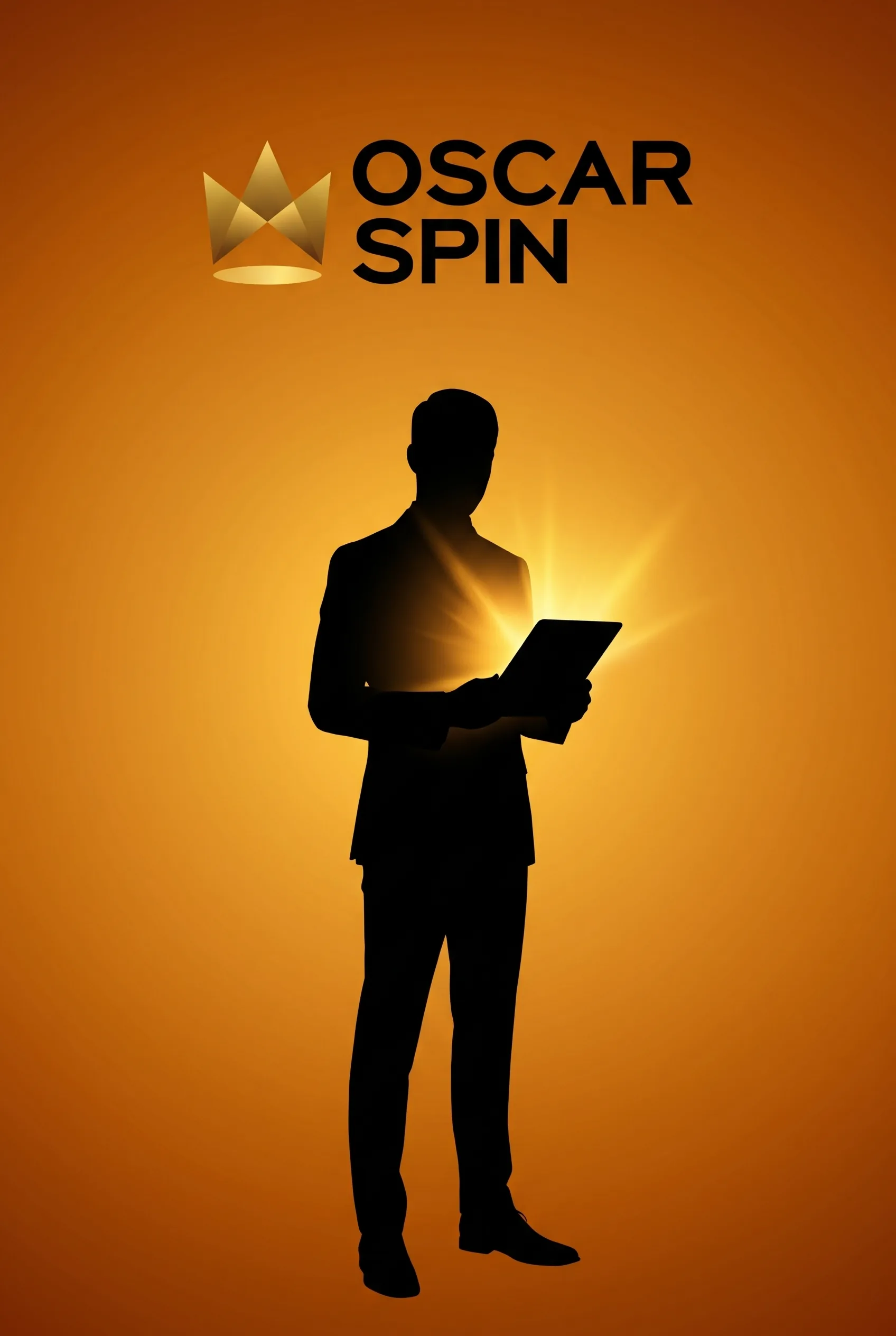 Goldene OscarSpin-Illustration zur mobilen Nutzung