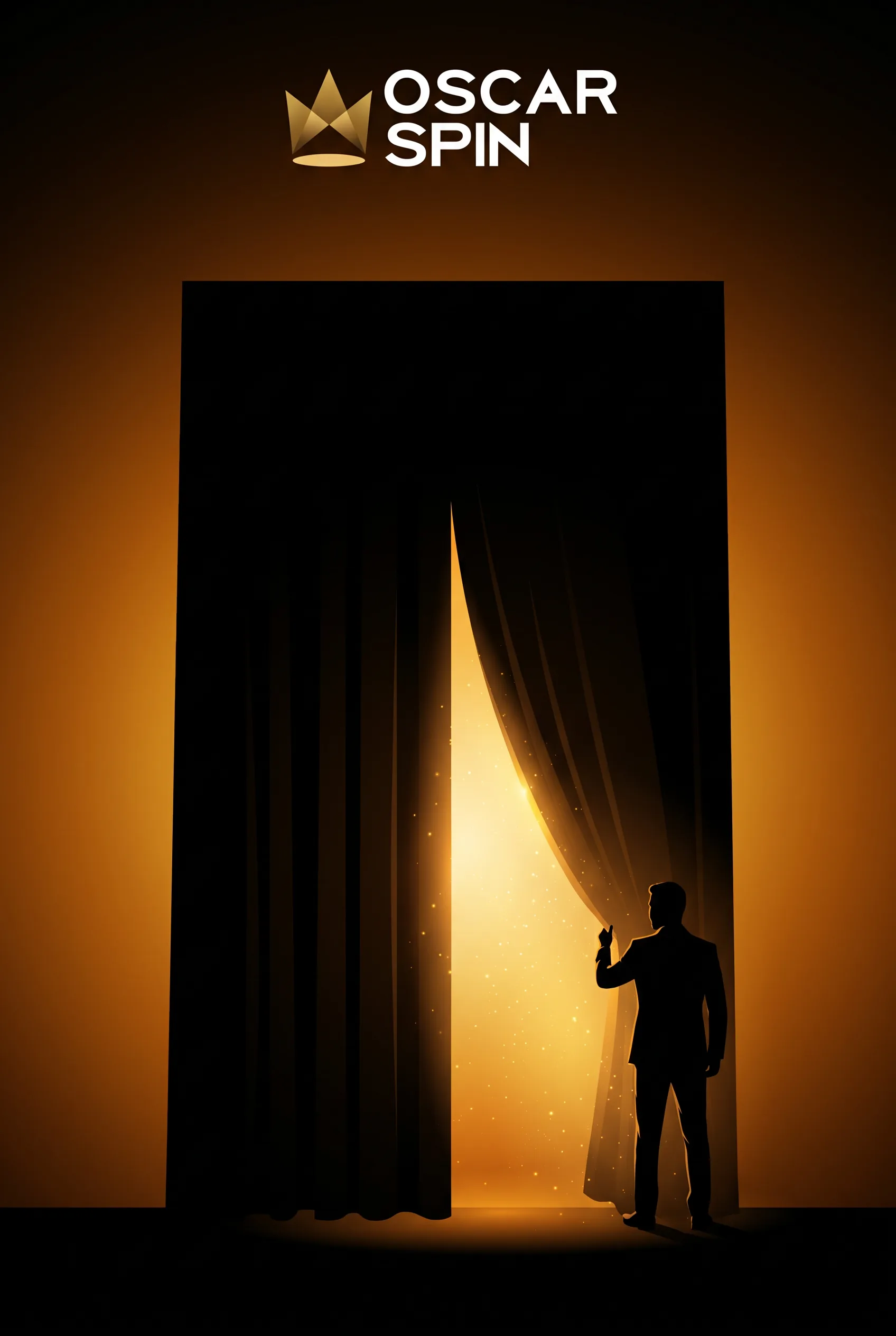 Goldene OscarSpin-Illustration zur Registrierung